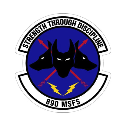 890 Missile Security Forces Squadron AFGSC (U.S. Air Force) STICKER Vinyl Die-Cut Decal 3 Inch - The Sticker Space
