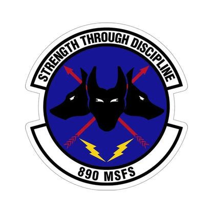 890 Missile Security Forces Squadron AFGSC (U.S. Air Force) STICKER Vinyl Die-Cut Decal 4 Inch - The Sticker Space