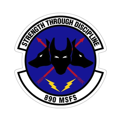 890 Missile Security Forces Squadron AFGSC (U.S. Air Force) STICKER Vinyl Die-Cut Decal 5 Inch - The Sticker Space