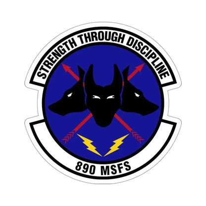 890 Missile Security Forces Squadron AFGSC (U.S. Air Force) STICKER Vinyl Die-Cut Decal 5 Inch - The Sticker Space