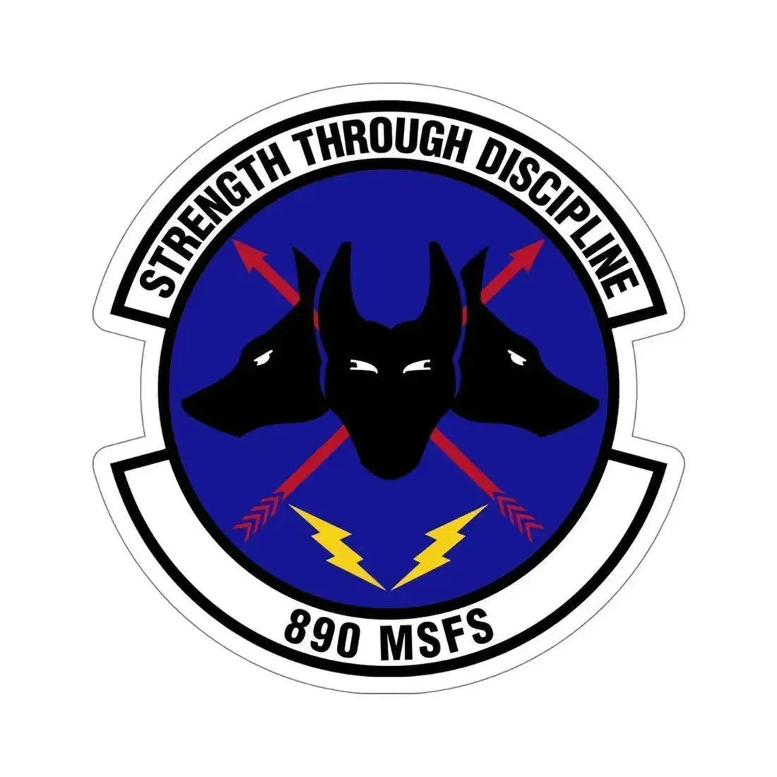 890 Missile Security Forces Squadron AFGSC (U.S. Air Force) STICKER Vinyl Die-Cut Decal 6 Inch - The Sticker Space