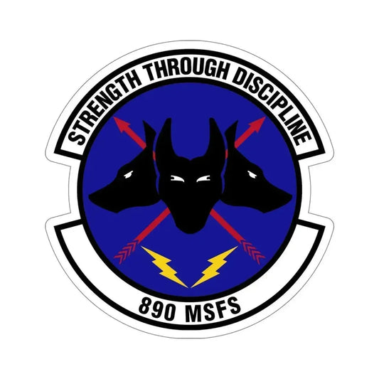 890 Missile Security Forces Squadron AFGSC (U.S. Air Force) STICKER Vinyl Die-Cut Decal 6 Inch - The Sticker Space