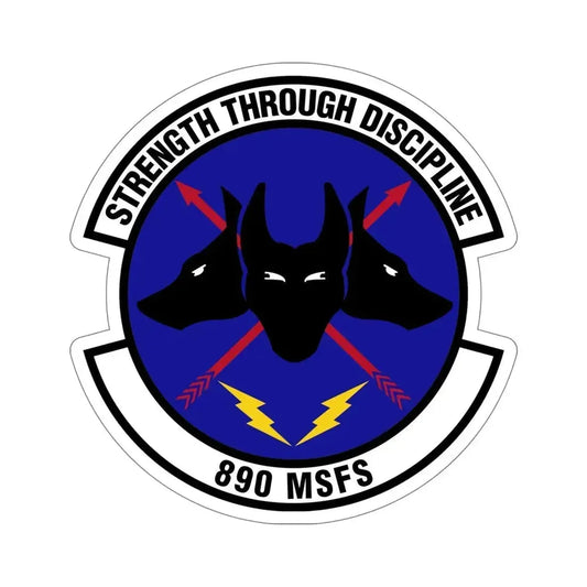 890 Missile Security Forces Squadron AFGSC (U.S. Air Force) STICKER Vinyl Die-Cut Decal 6 Inch - The Sticker Space