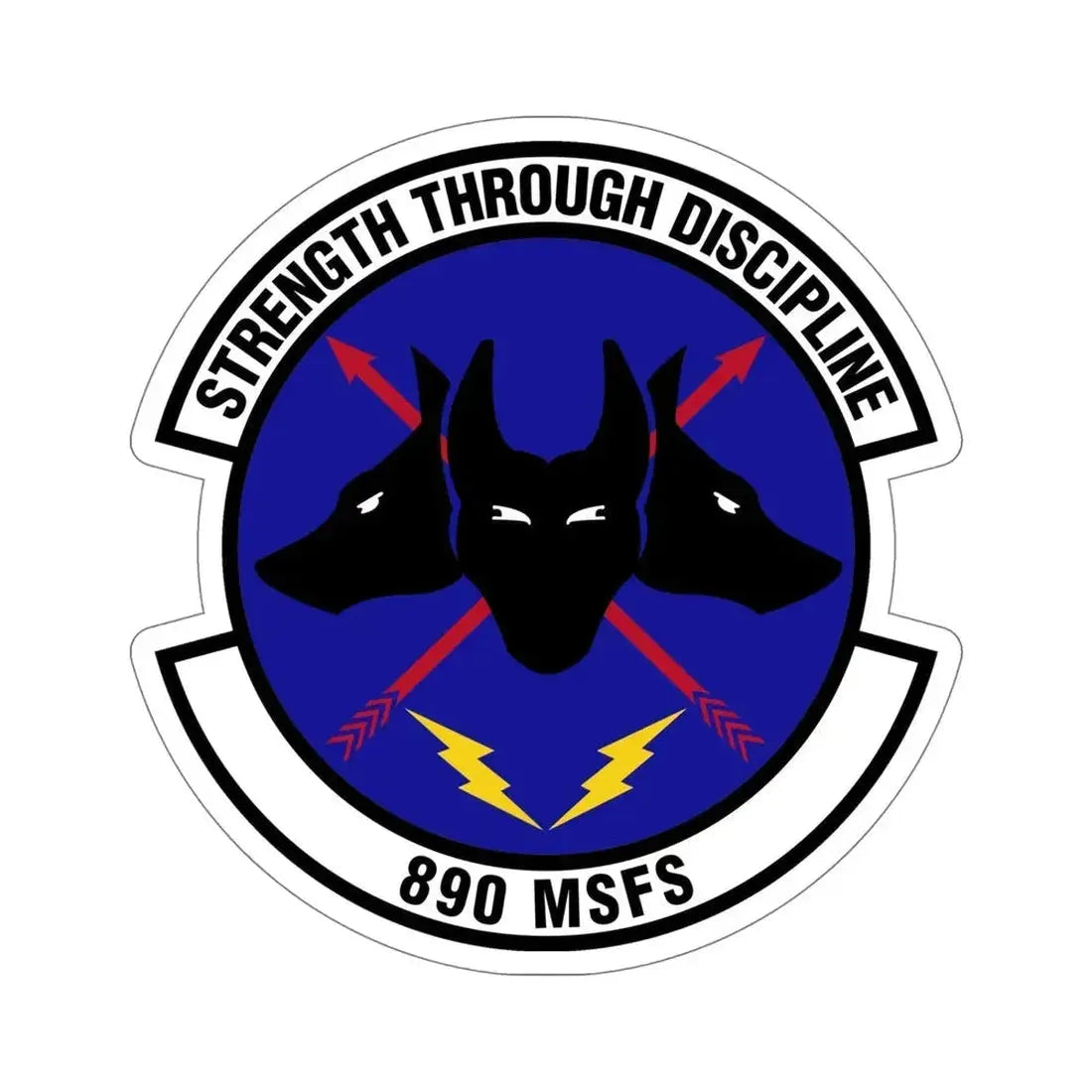 890 Missile Security Forces Squadron AFGSC (U.S. Air Force) STICKER Vinyl Die-Cut Decal - The Sticker Space