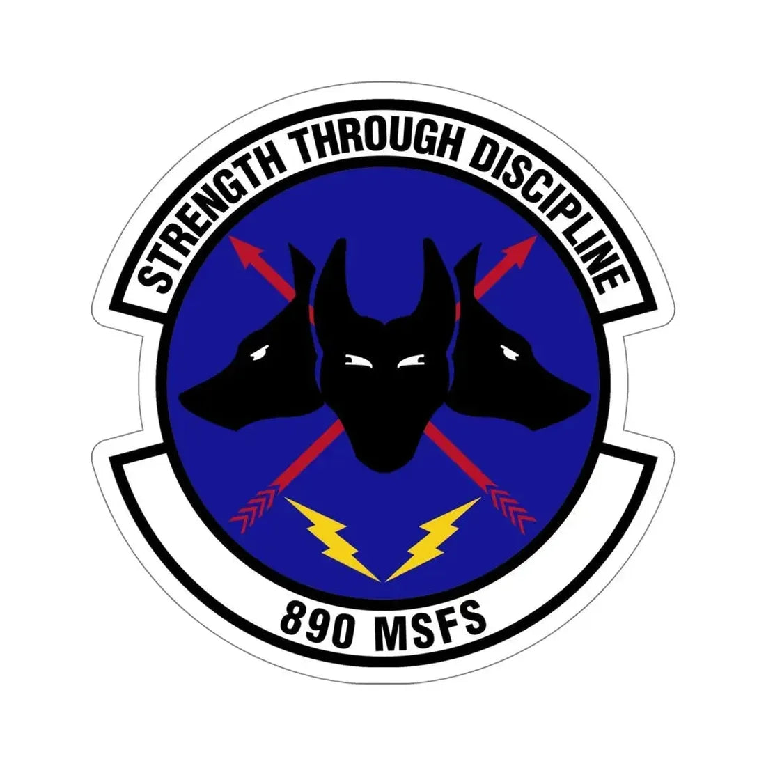 890 Missile Security Forces Squadron AFGSC (U.S. Air Force) STICKER Vinyl Die-Cut Decal - The Sticker Space