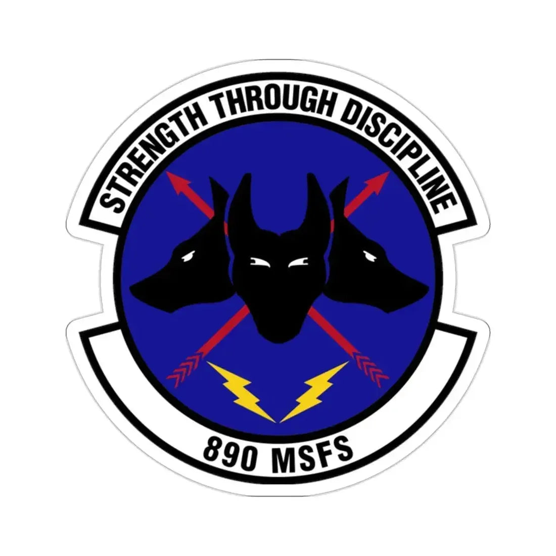 890 Missile Security Forces Squadron AFGSC (U.S. Air Force) STICKER Vinyl Die-Cut Decal - The Sticker Space