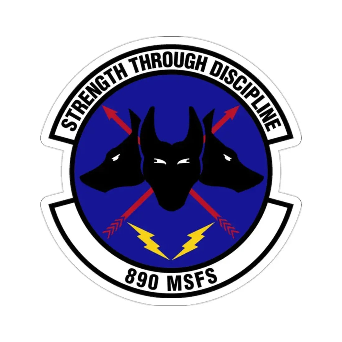 890 Missile Security Forces Squadron AFGSC (U.S. Air Force) STICKER Vinyl Die-Cut Decal - The Sticker Space