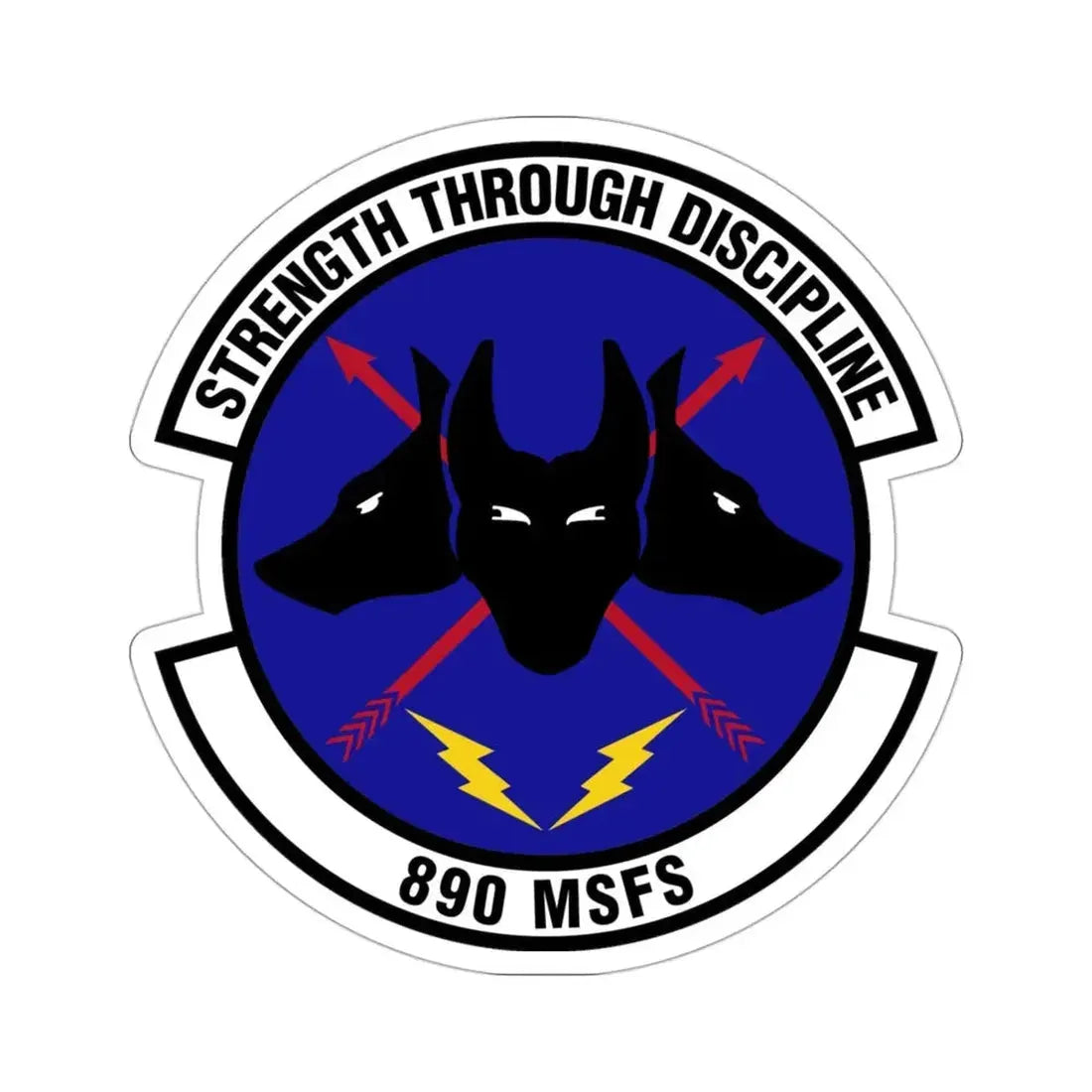 890 Missile Security Forces Squadron AFGSC (U.S. Air Force) STICKER Vinyl Die-Cut Decal - The Sticker Space