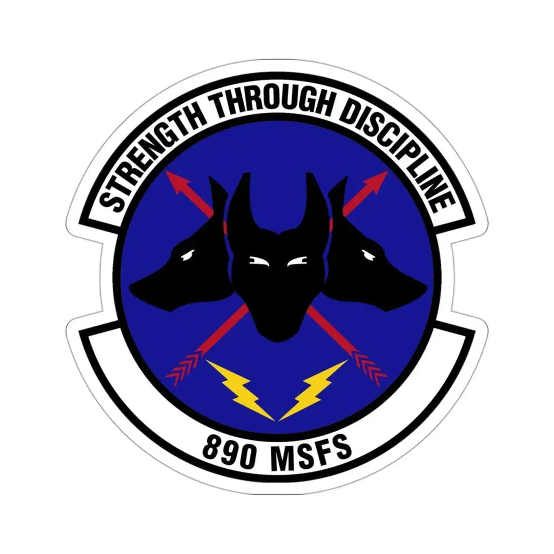 890 Missile Security Forces Squadron AFGSC (U.S. Air Force) STICKER Vinyl Die-Cut Decal - The Sticker Space