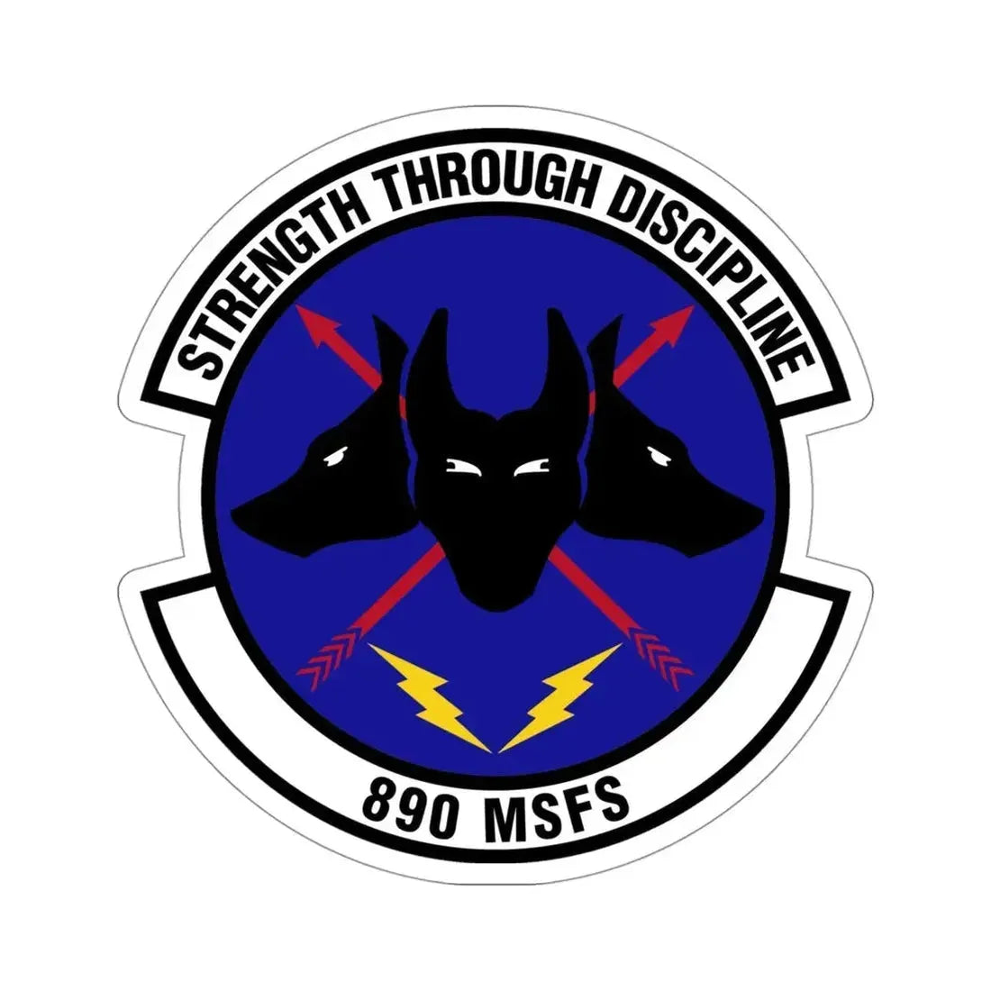 890 Missile Security Forces Squadron AFGSC (U.S. Air Force) STICKER Vinyl Die-Cut Decal - The Sticker Space