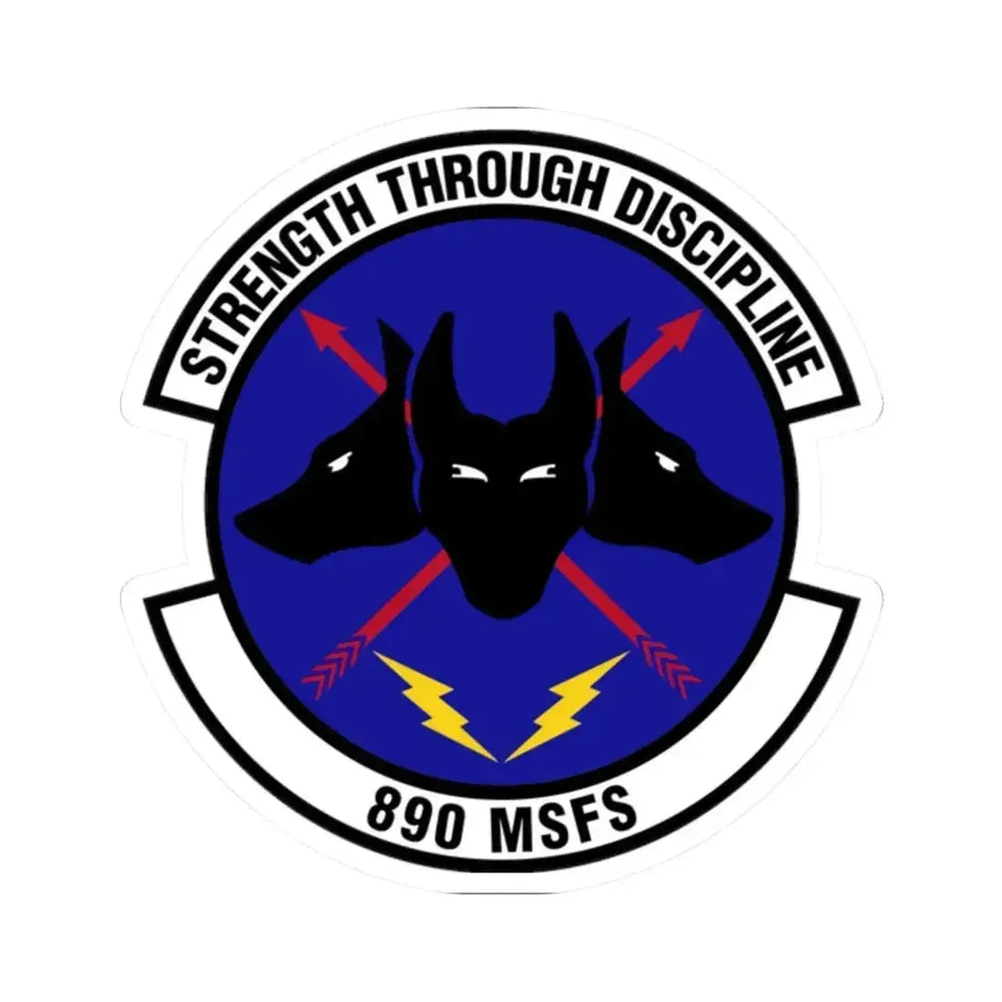 890 Missile Security Forces Squadron AFGSC (U.S. Air Force) STICKER Vinyl Kiss-Cut Decal - The Sticker Space