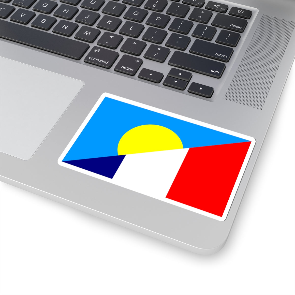 Flag of France and Palau (France) STICKER Vinyl Kiss-Cut Decal