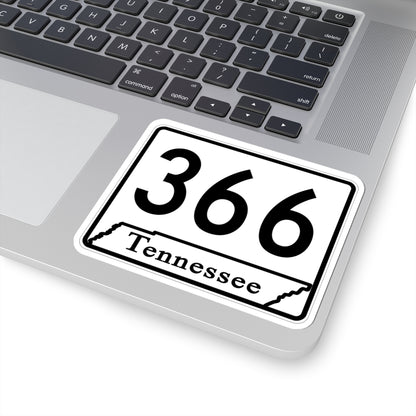 Tennessee 366 (Tennessee) (Road Sign) STICKER Vinyl Kiss-Cut Decal