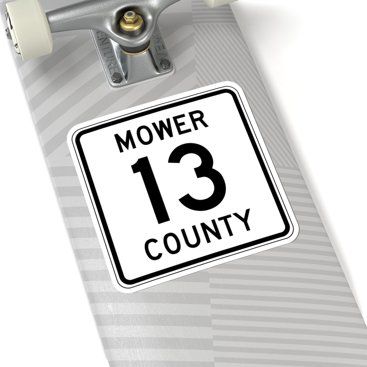 Mower County Route 13 MN (Minnesota) (Road Sign) STICKER Vinyl Kiss-Cut Decal