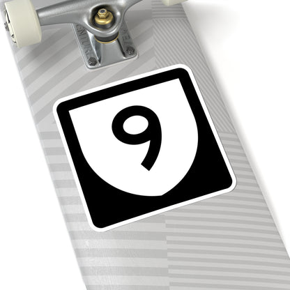 PR urban primary 9 (Puerto Rico) (Road Sign) STICKER Vinyl Kiss-Cut Decal