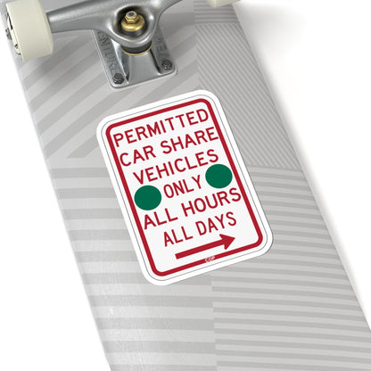 PBOT Road sign P4500R-G (Oregon) (Road Sign) STICKER Vinyl Kiss-Cut Decal