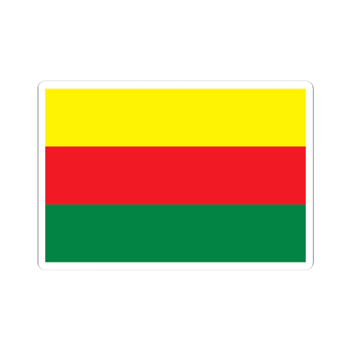 Flag of Rojava (Syria) STICKER Vinyl Kiss-Cut Decal
