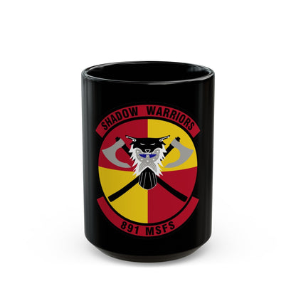 891 Missile Security Forces Squadron AFGSC (U.S. Air Force) Black Coffee Mug-15oz-The Sticker Space