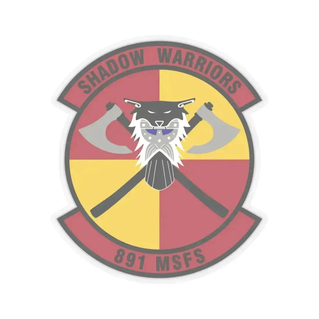 891 Missile Security Forces Squadron AFGSC (U.S. Air Force) STICKER Vinyl Kiss-Cut Decal 4 Inch Transparent - The Sticker Space