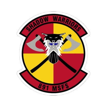 891 Missile Security Forces Squadron AFGSC (U.S. Air Force) STICKER Vinyl Kiss-Cut Decal 4 Inch White - The Sticker Space