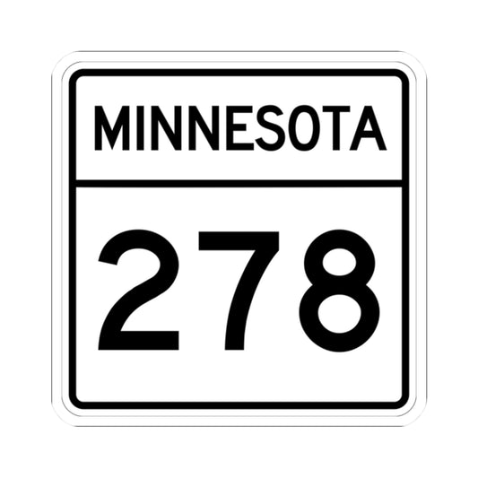 MN-278 1948 (Minnesota) (Road Sign) STICKER Vinyl Kiss-Cut Decal