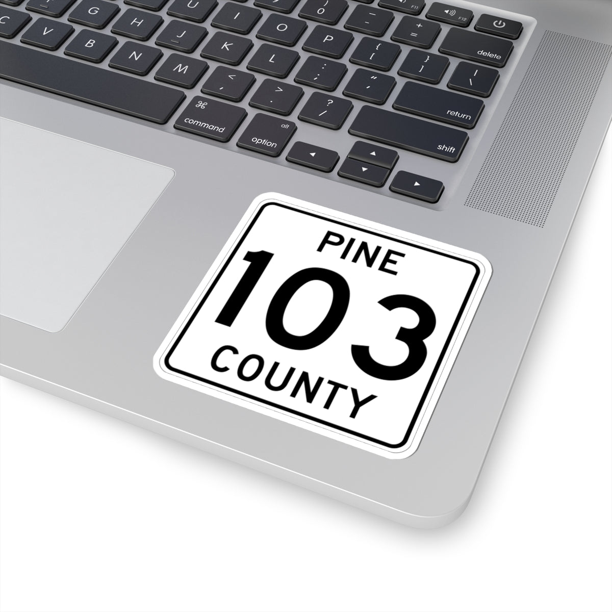 Pine County Route 103 MN (Minnesota) (Road Sign) STICKER Vinyl Kiss-Cut Decal