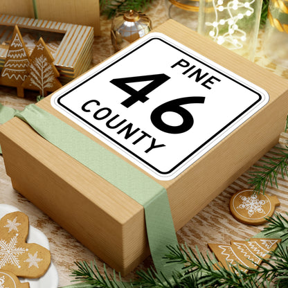 Pine County Route 46 MN (Minnesota) (Road Sign) STICKER Vinyl Kiss-Cut Decal