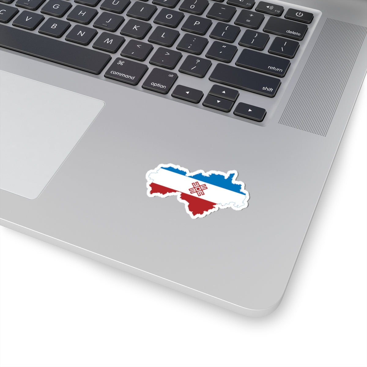 Flag-map of Mari El 2006-2011 (Russia) STICKER Vinyl Kiss-Cut Decal