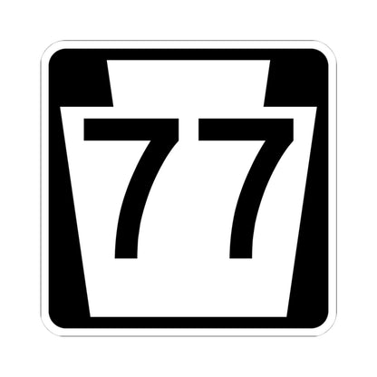 PA-77 (Pennsylvania) (Road Sign) STICKER Vinyl Kiss-Cut Decal