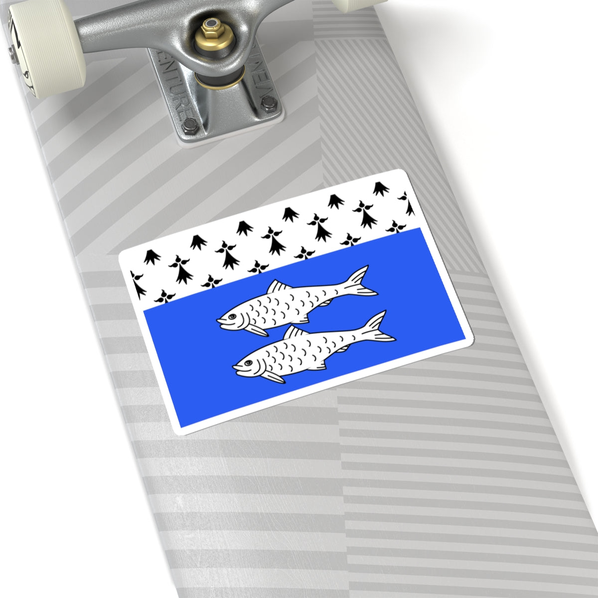 Flag of Binic (France) STICKER Vinyl Kiss-Cut Decal
