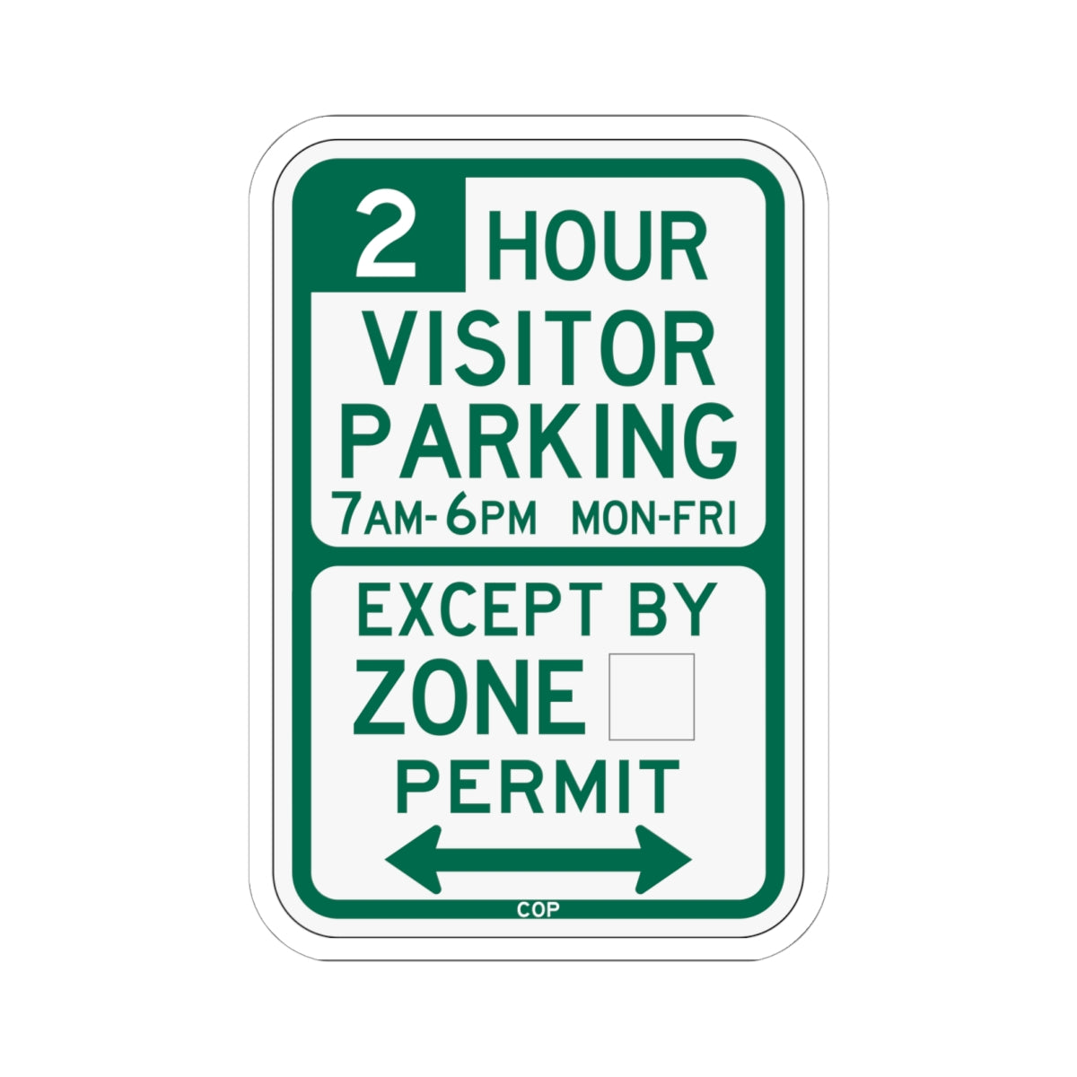 PBOT Road sign P4440D (Oregon) (Road Sign) STICKER Vinyl Kiss-Cut Decal