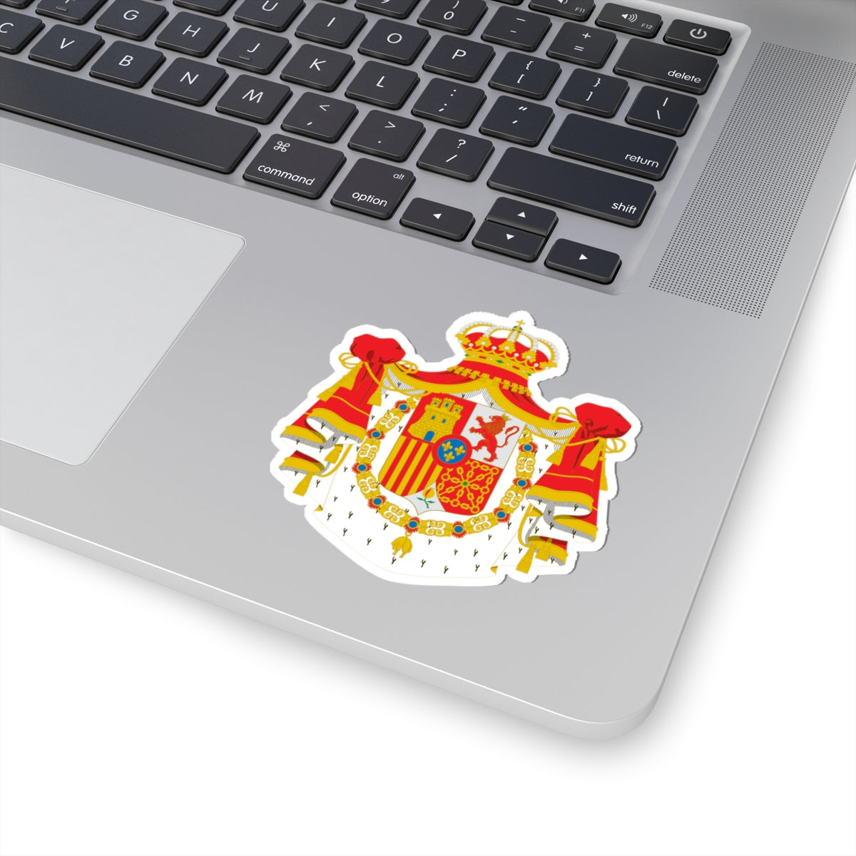 Armas abreviadas del rey de España 1864-1931 (Spain) (Coat of Arms) STICKER Vinyl Kiss-Cut Decal