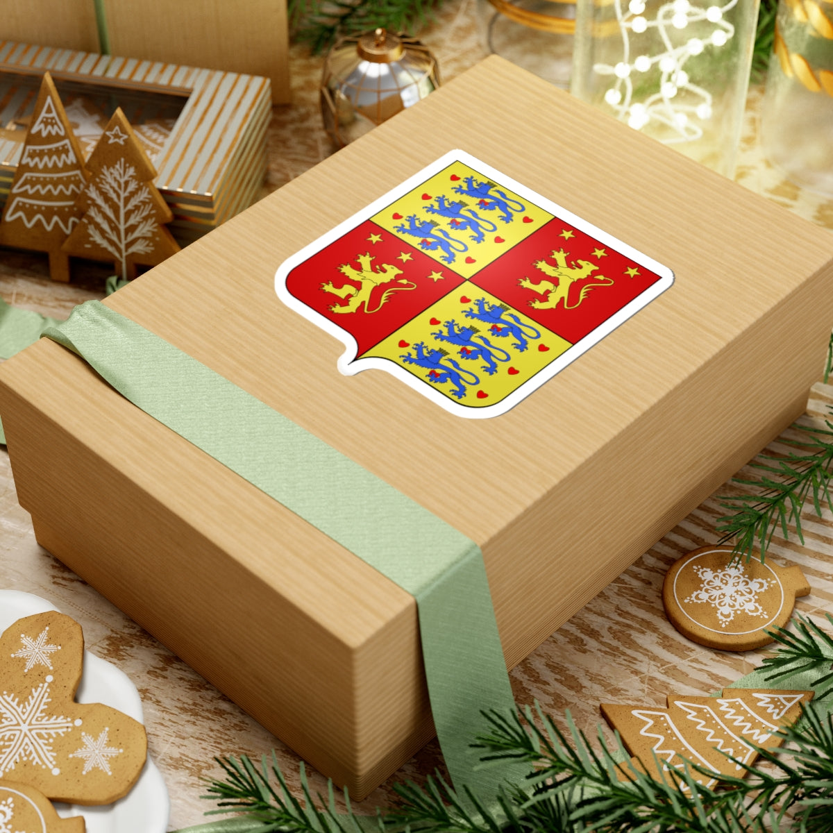 Armoiries Henri de Laborde de Montpezat prince de Danemark (Denmark) (Coat of Arms) STICKER Vinyl Kiss-Cut Decal