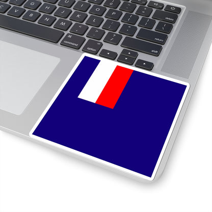 Flag of the Minister of Overseas France (France) STICKER Vinyl Kiss-Cut Decal