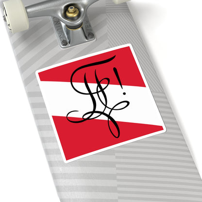 Fahne Zofingia (Switzerland) STICKER Vinyl Kiss-Cut Decal