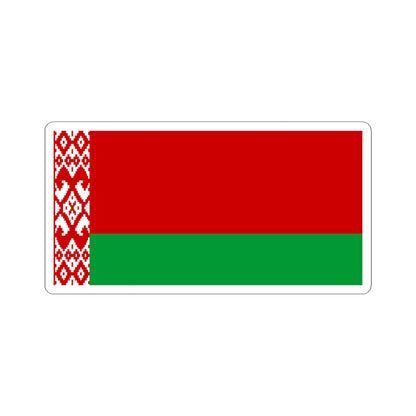 Flag of Belarus darker colors (Belarus) STICKER Vinyl Kiss-Cut Decal