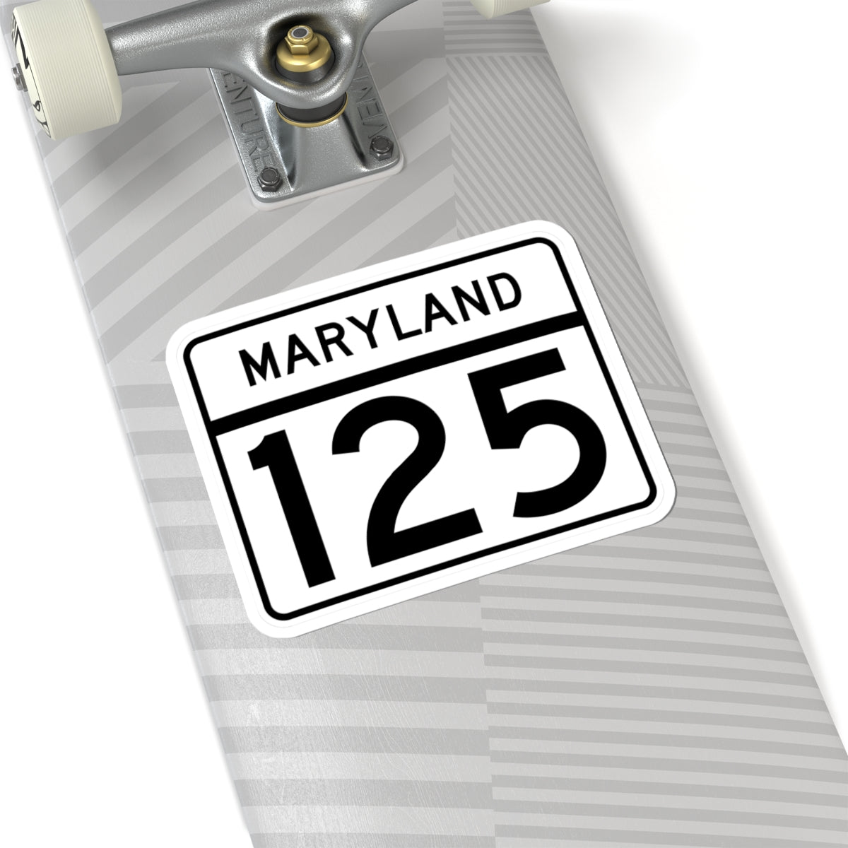 MD Route 125 (Maryland) (Road Sign) STICKER Vinyl Kiss-Cut Decal