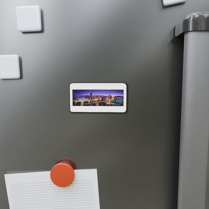 Cityscape (Magazine Illustration) Refrigerator Magnet-The Sticker Space