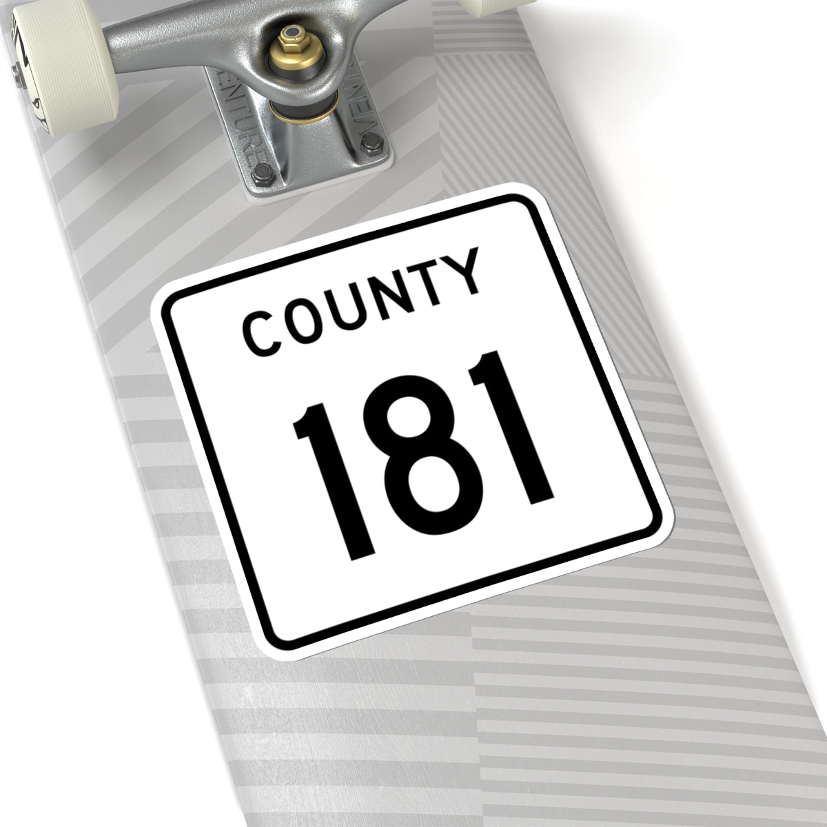 County 181 square (Minnesota) (Road Sign) STICKER Vinyl Kiss-Cut Decal