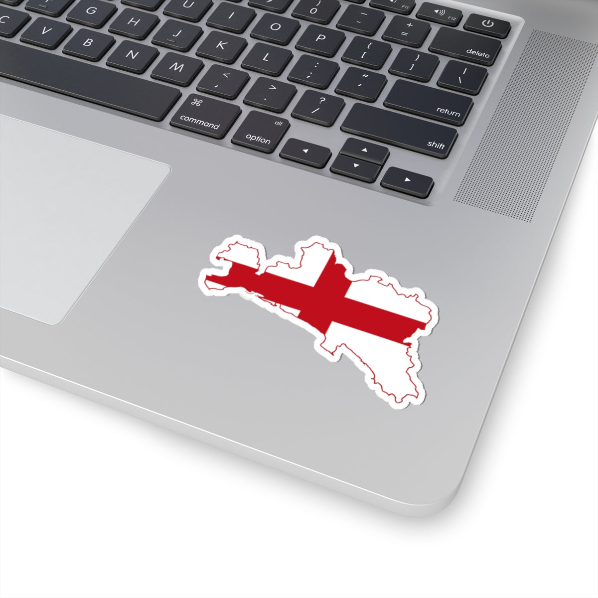 Flag map of the Province of Genoa (Italy) STICKER Vinyl Kiss-Cut Decal