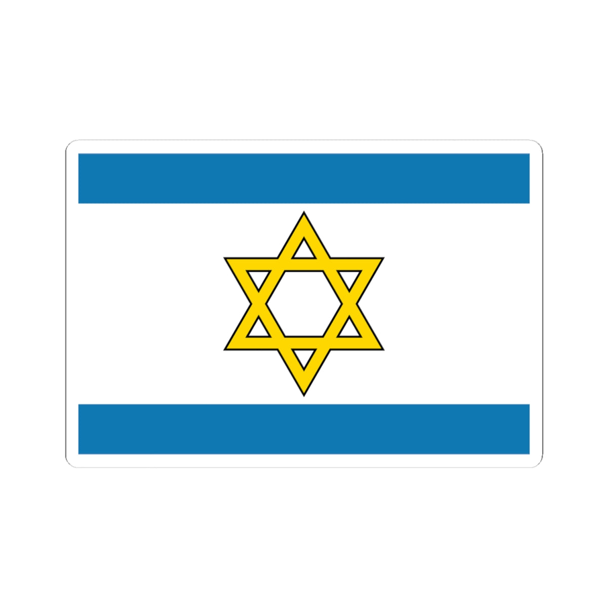 Flag of the State of Palestine Proposal 6 (Israel) STICKER Vinyl Kiss-Cut Decal