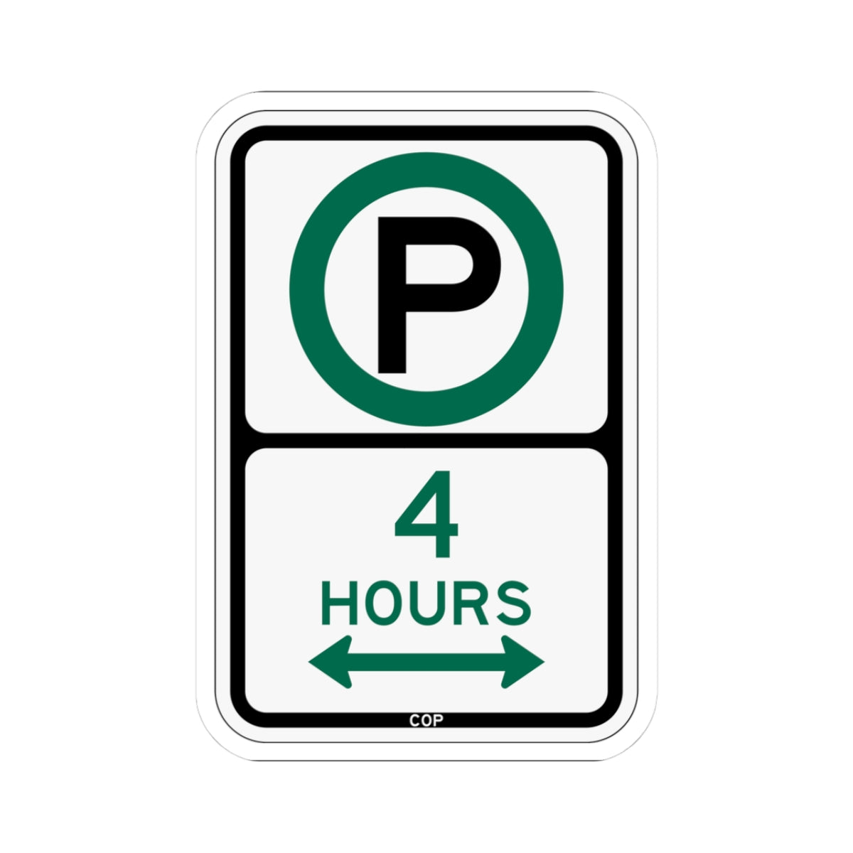 PBOT Road sign P3805D (Oregon) (Road Sign) STICKER Vinyl Kiss-Cut Decal