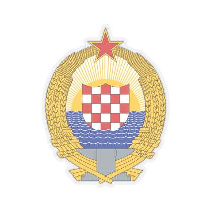 Coat of Arms of the Socialist Republic of Croatia - STICKER Vinyl Kiss-Cut Decal