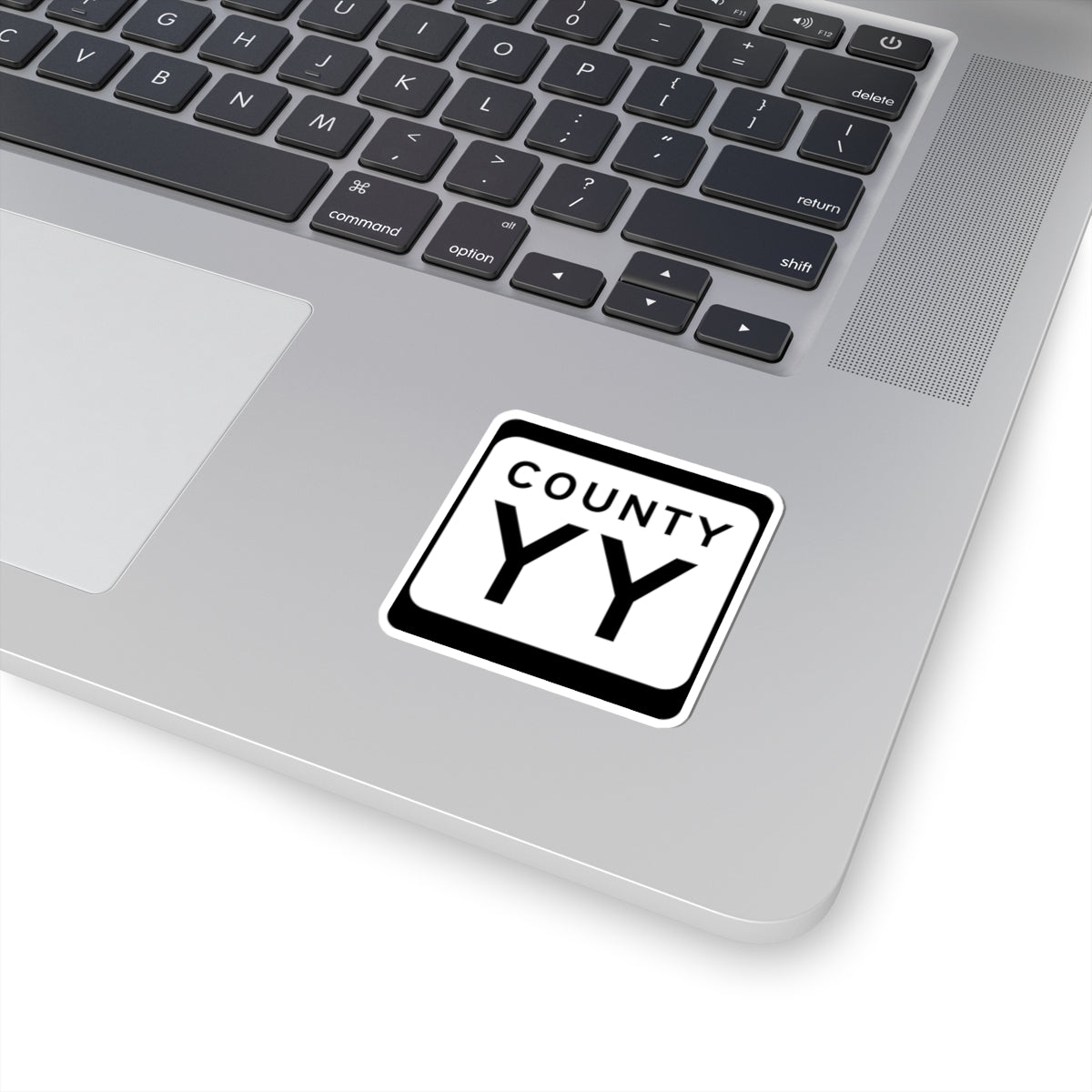 WIS County YY (Wisconsin) (Road Sign) STICKER Vinyl Kiss-Cut Decal