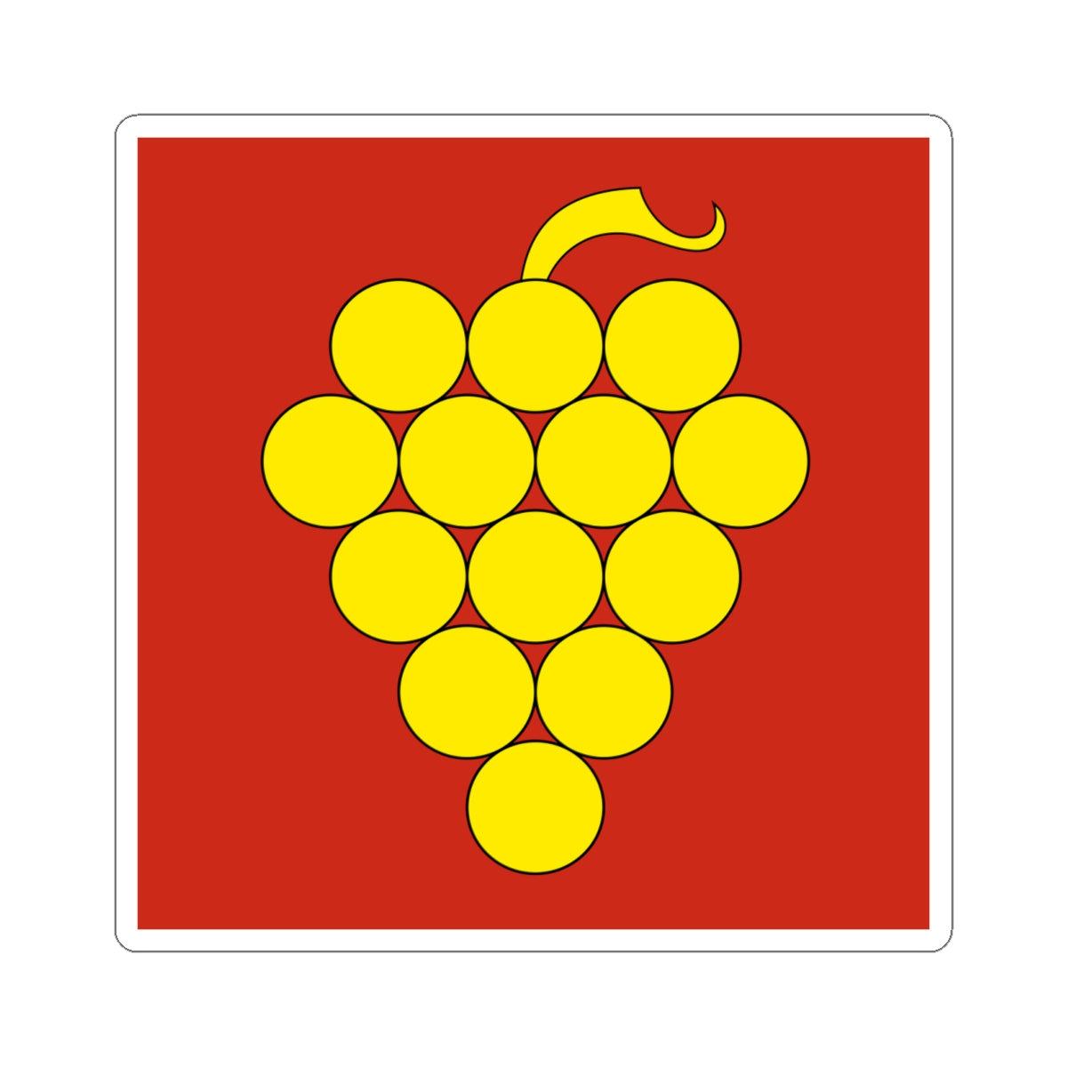 CHE Winikon-Gschwader Flag (Switzerland) STICKER Vinyl Kiss-Cut Decal