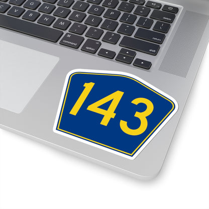 PR secondary 143 (Puerto Rico) (Road Sign) STICKER Vinyl Kiss-Cut Decal