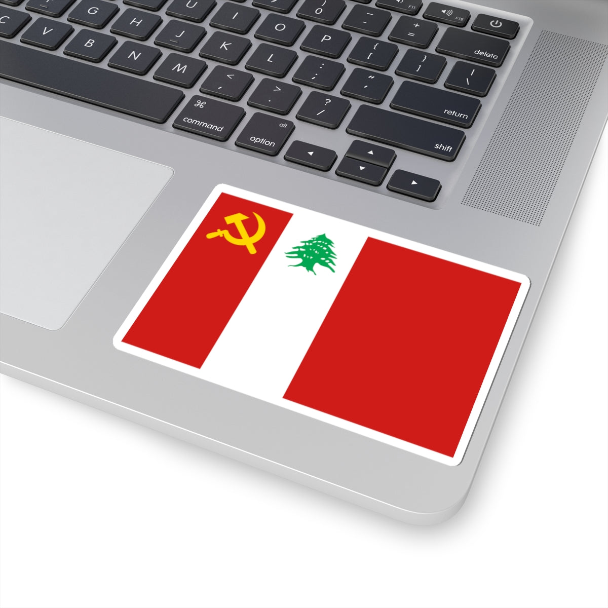 Flag of the Lebanese Communist Party (Lebanon) STICKER Vinyl Kiss-Cut Decal