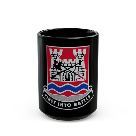 898 Engineer Battalion (U.S. Army) Black Coffee Mug-15oz-The Sticker Space