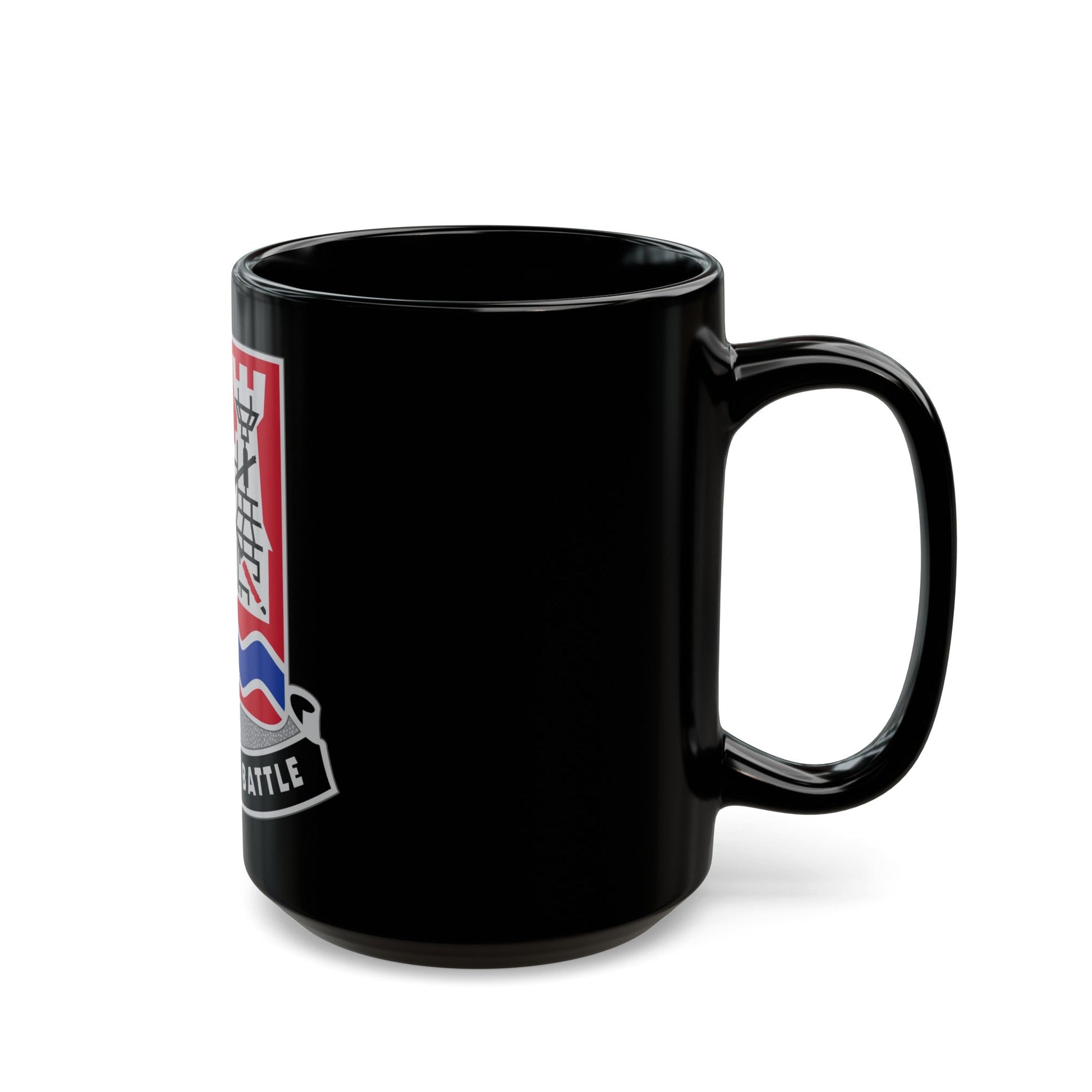 898 Engineer Battalion (U.S. Army) Black Coffee Mug-The Sticker Space