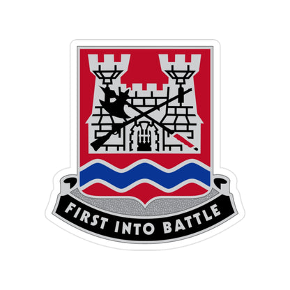 898 Engineer Battalion (U.S. Army) Transparent STICKER Die-Cut Vinyl Decal-2 Inch-The Sticker Space